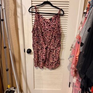Torrid Pink Leopard Print Blouse